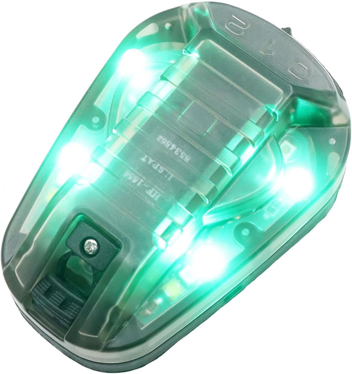 Tactical IR Strobe Helmet Light Military Identification Lights with Visible LED + White Strobe Survival Signal (Tan-Red)