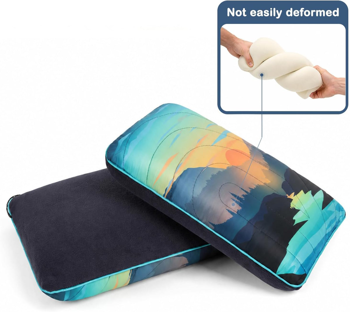 Camping Pillow Memory Foam Travel Pillow Packable Backpacking