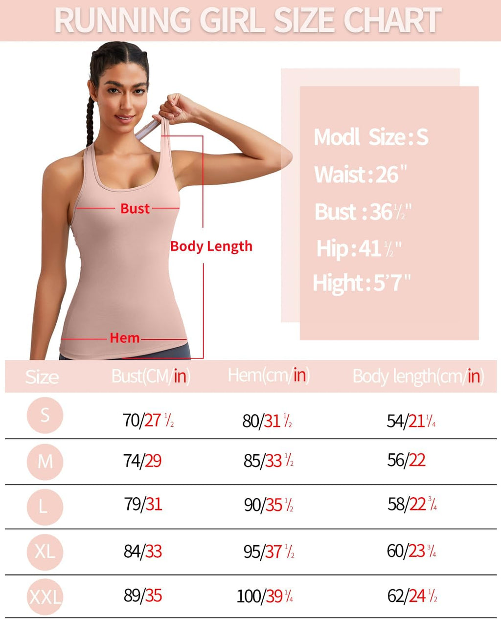 RUNNING GIRL Workout Tops for Women,Strappy Back Black Top with Built in Bras Camisole Yoga Crop Tank Tops Padded