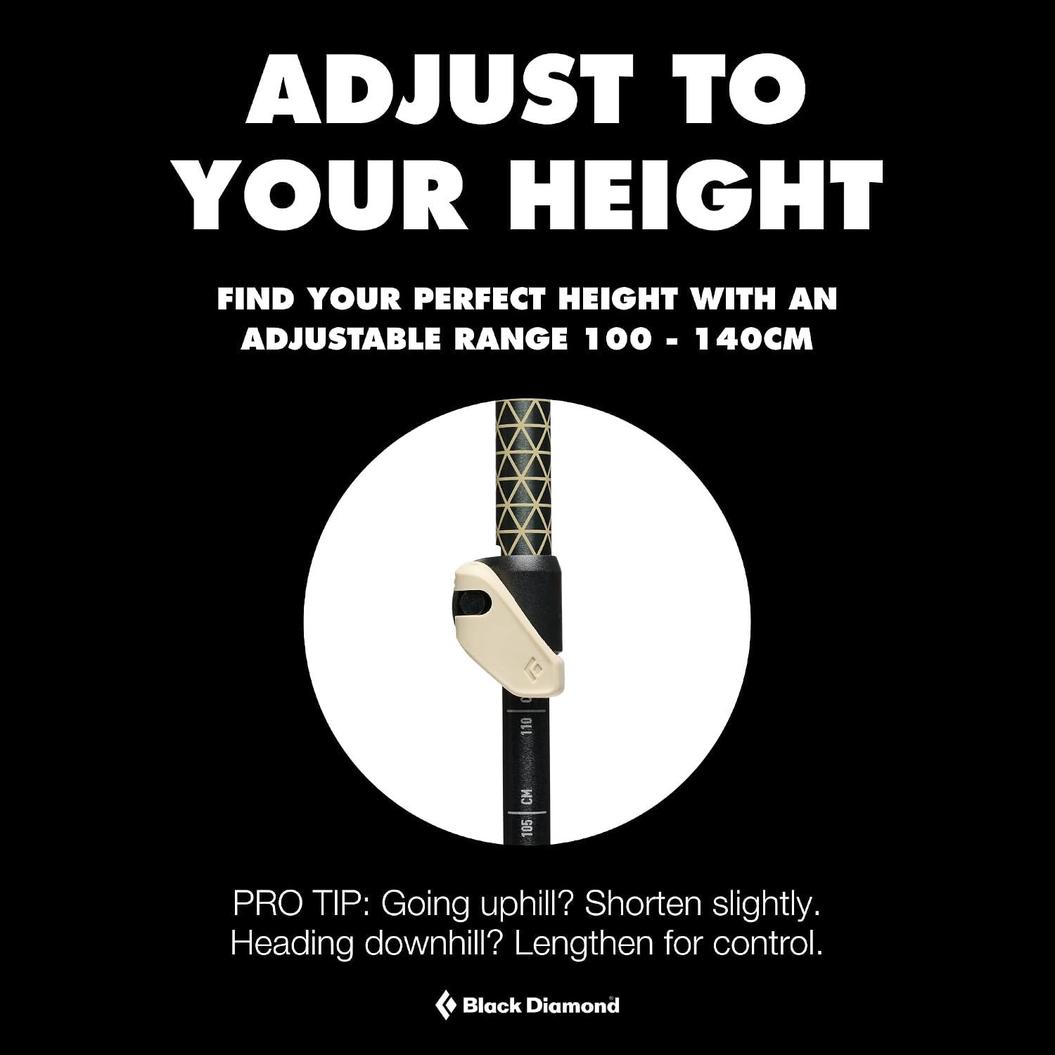 BLACK DIAMOND Trail Trekking Poles (Pair), Lightweight, Aluminum, Hiking