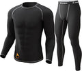 Mens Thermal Underwear Long Johns Sets Cold Weather Base Layer Shirts