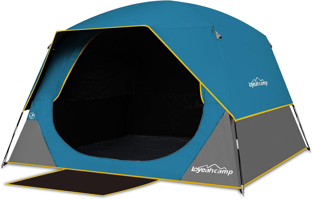 LOYEAHCAMP Tent 4/6 Person Blackout Camping Tent with Rainfly