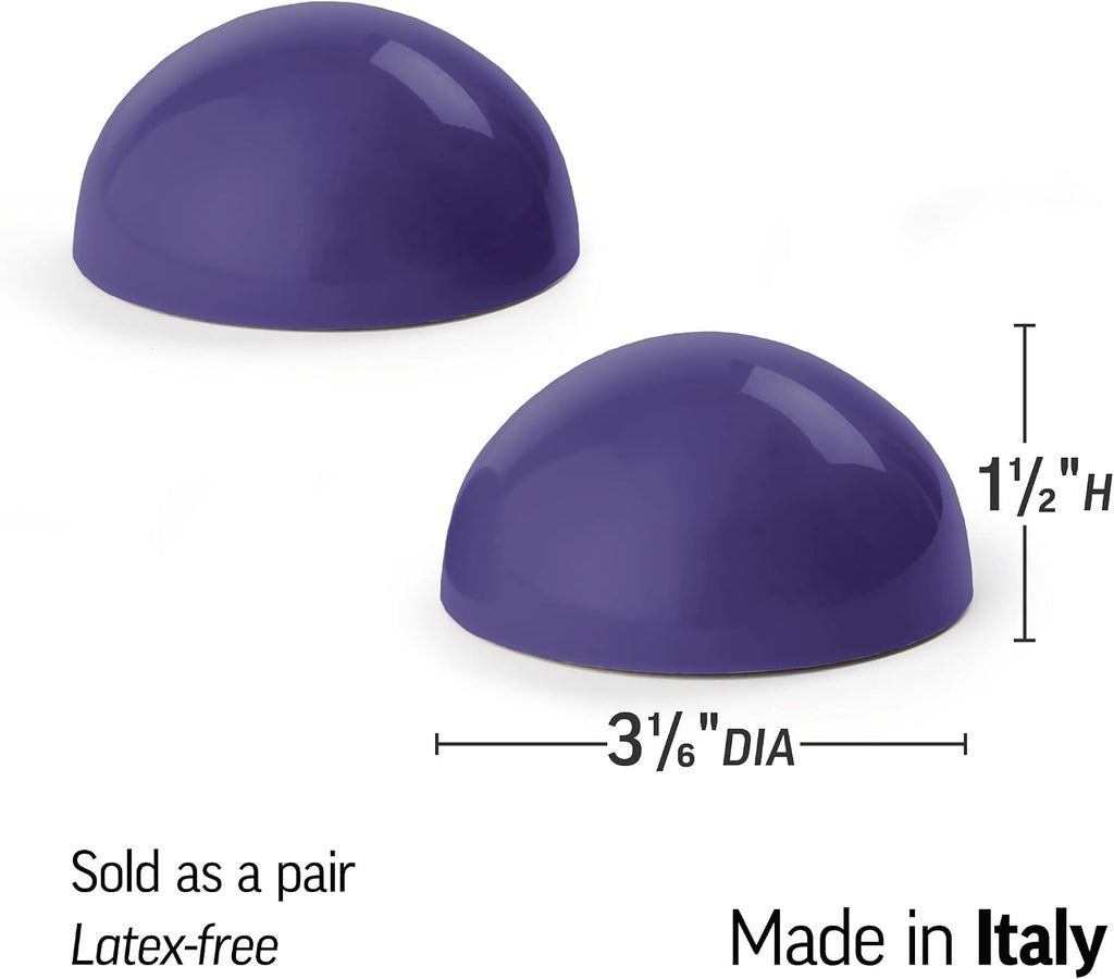 OPTP Half Balls (Pair) – Smooth Half Ball Set, Purple, 3 1/6"DIA x 1 1/2"H