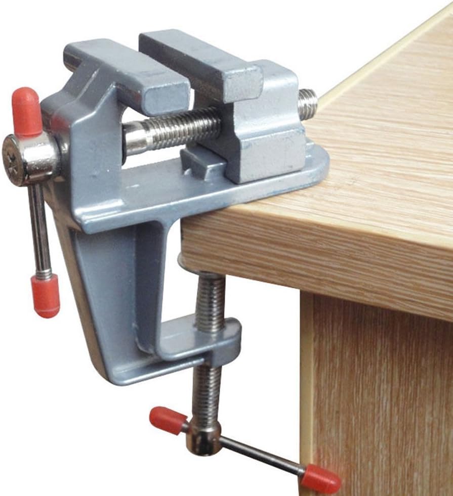 Mini Bench Vise Small Table Clamp Hobby Craft Repair Tool (Clamping Range: 0-2inch)
