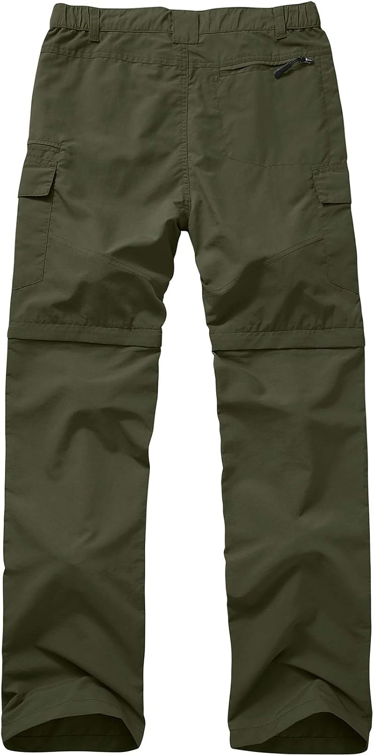 linlon Boy Scout Pants Hiking Mens Convertible Zip Off Safari Fishing