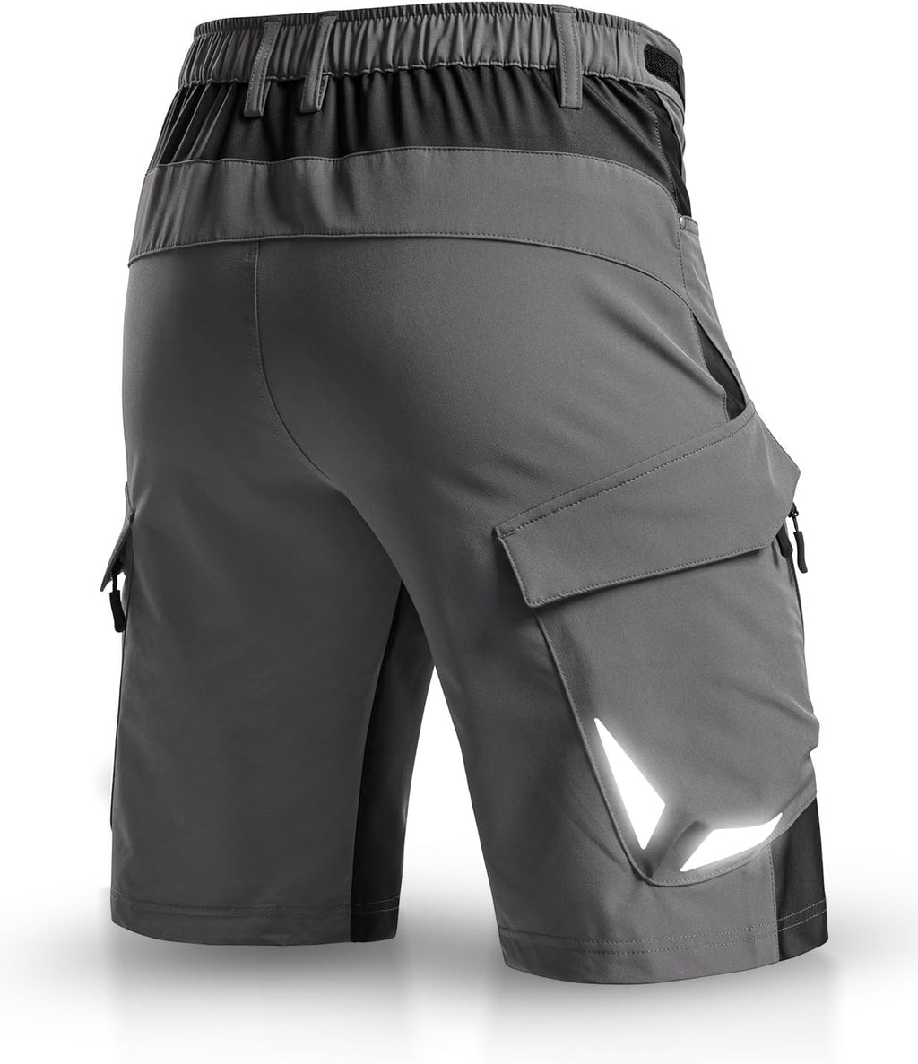 XKTTAC Men's Hiking Cargo Shorts: 4-Way Stretch with 6 Secure Pockets