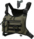 Muserise Outdoor Chest Bag For Men and Women, Tactical Vest For Running, Cycling, EDC Chest Pack Rig For Sports and Workouts
