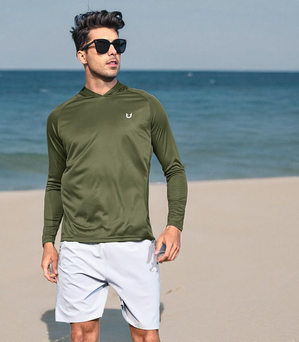NORTHYARD Men's Sun Hoodie Long Sleeve Fishing Shirts UPF 50+ Rash Guard