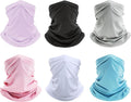 Neck Gaiter Face Mask: 6 Pack Cooling UV Sun Protection Bandana