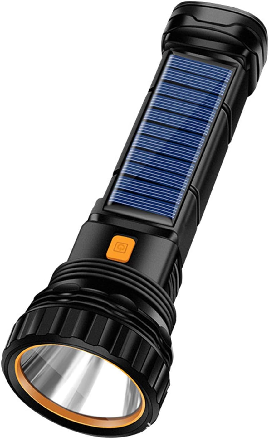 E-SHIDAI Solar Flashlight, Rechargeable flashlights for Camping, Home