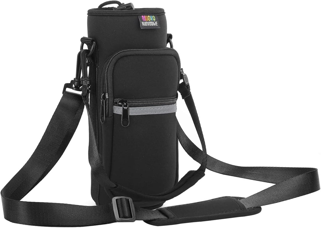 Nuovoware Water Bottle Carrier Bag, 25oz/32oz, Black