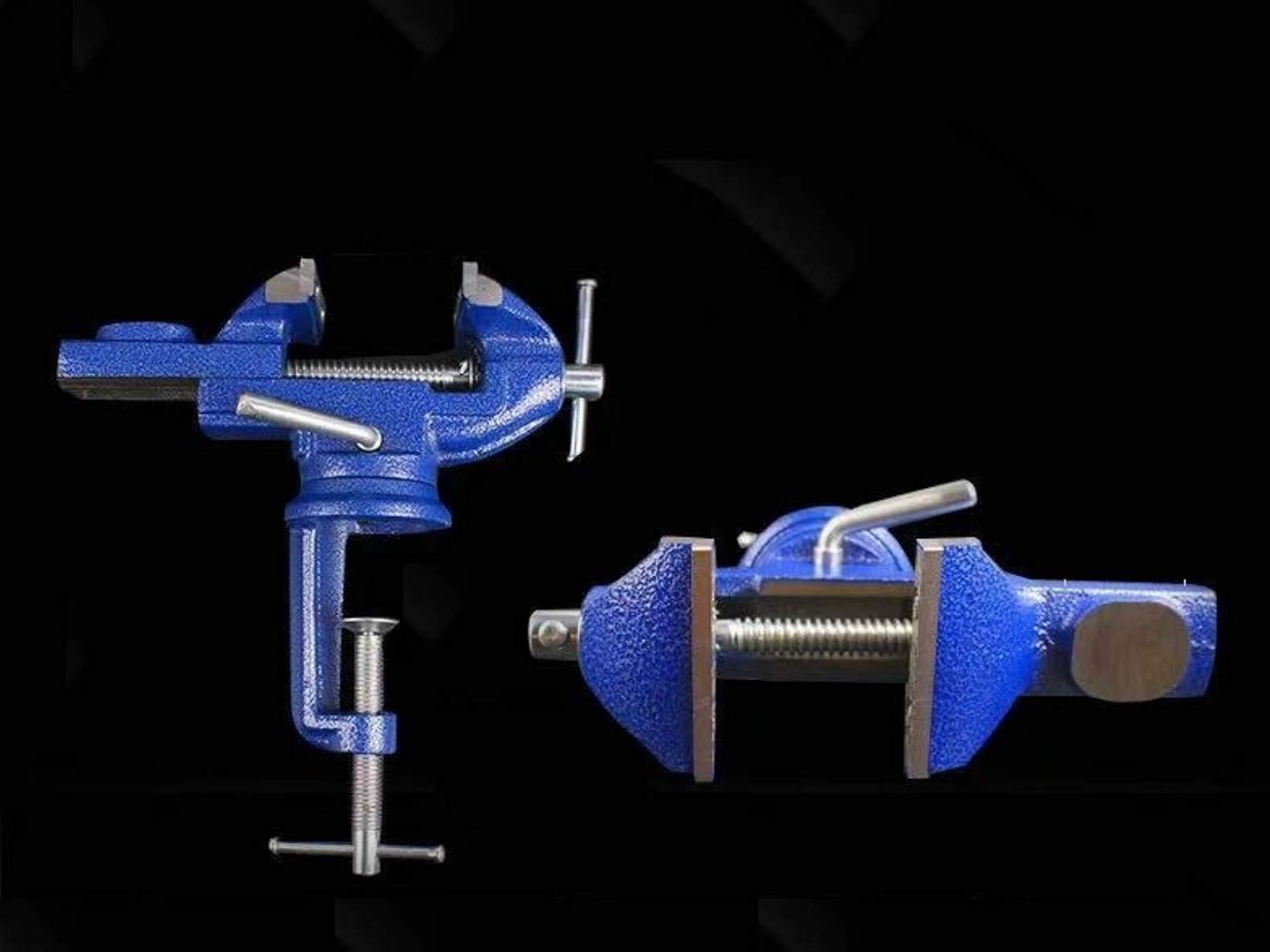 360° Rotating Bench Vise, 2.5'' Cast Iron Table Vise Clamp for Woodworking, Hobby, DIY Craft (Clamping Range: 0-2.5inch)
