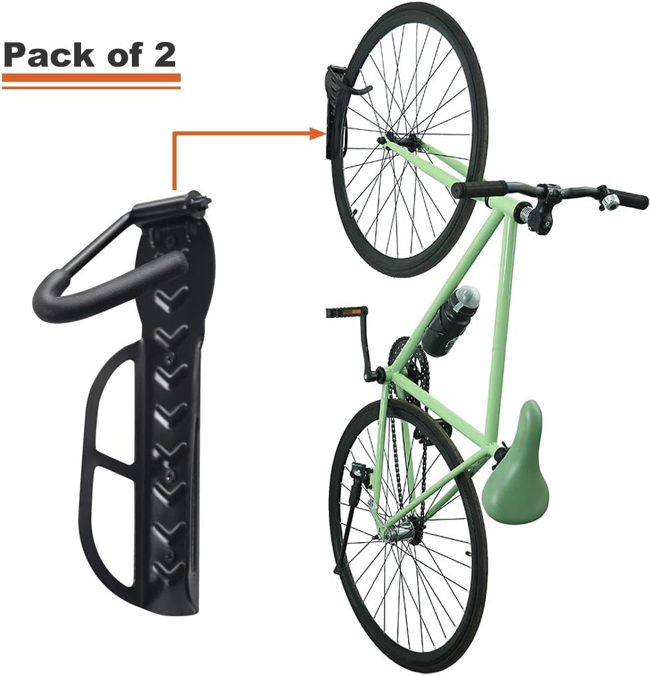 Wallmaster Bike Storage Rack for Garage, Wall Mount Bicycles Hanger