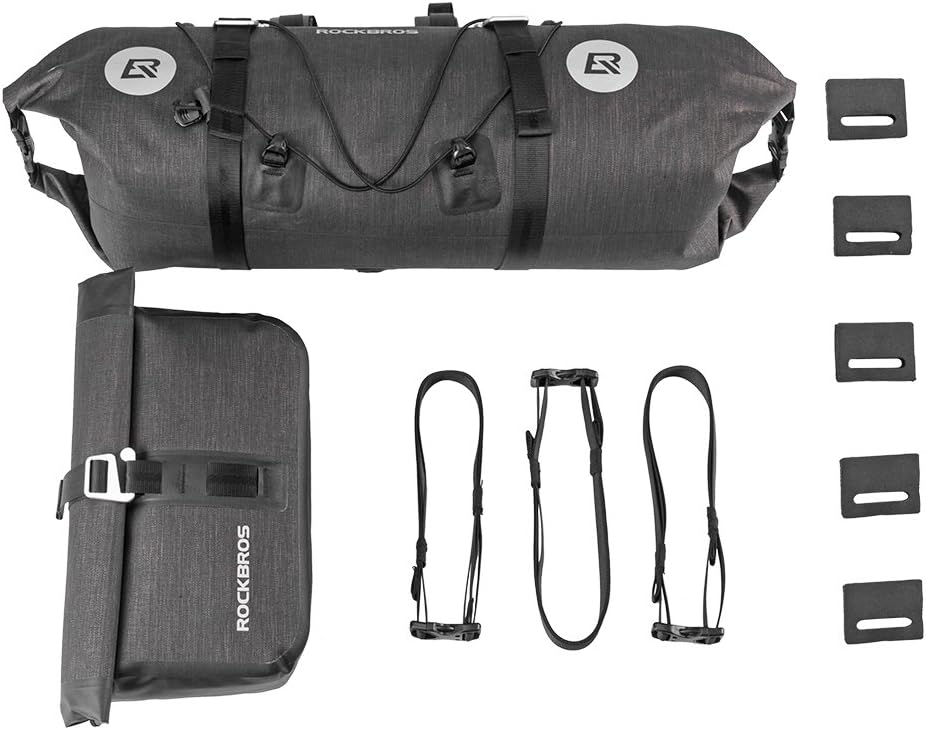 ROCKBROS Waterproof Handlebar Bags 12L-20L Front 2 Dry Packs for MTB Road