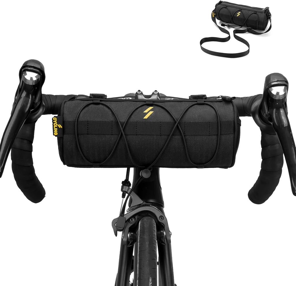 ROCKBROS Bike Handlebar Bag 2L Lightweight 4 Mounting Ways on Frame/Seat