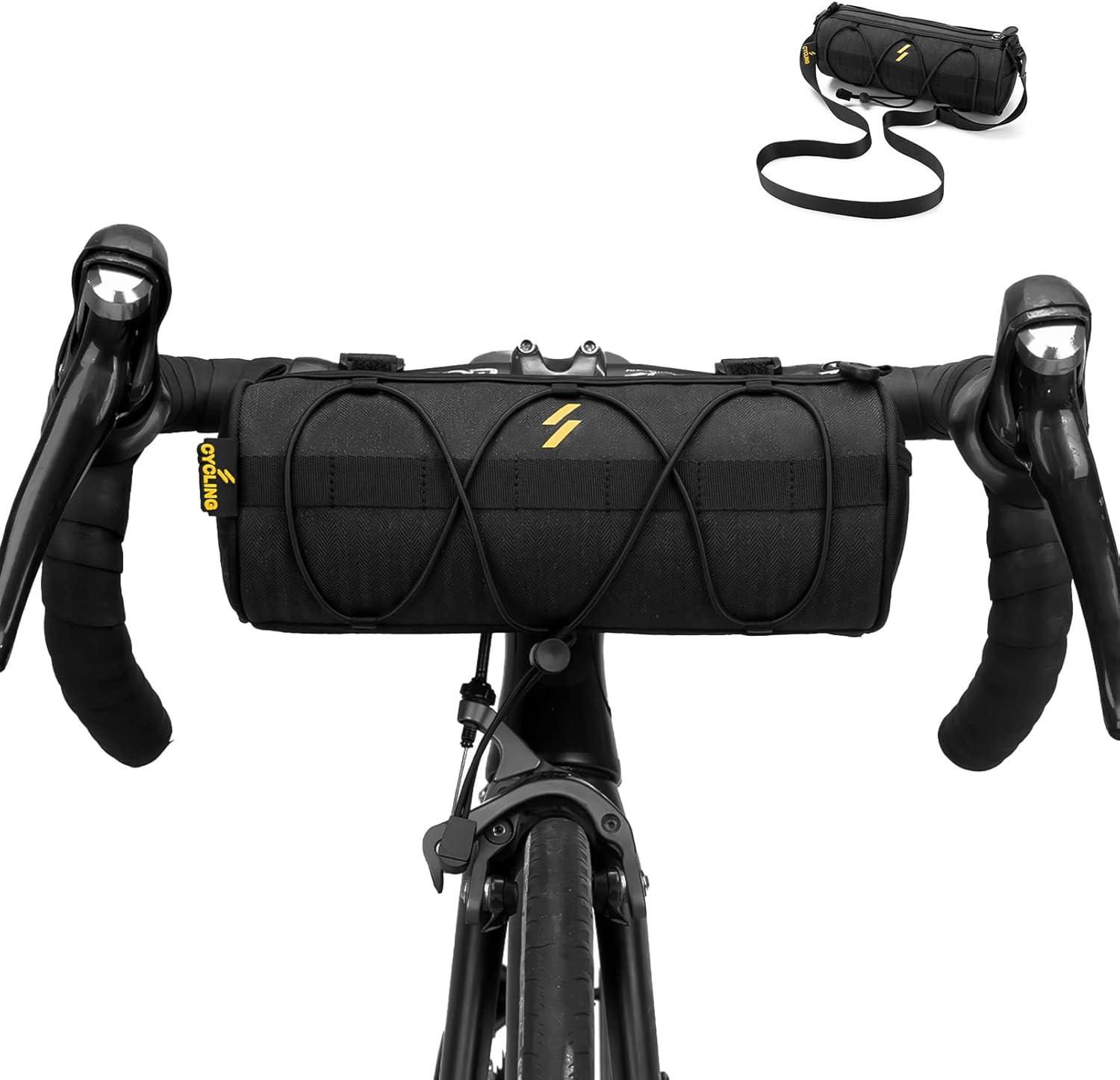 ROCKBROS Bike Handlebar Bag 2L Lightweight 4 Mounting Ways on Frame/Seat