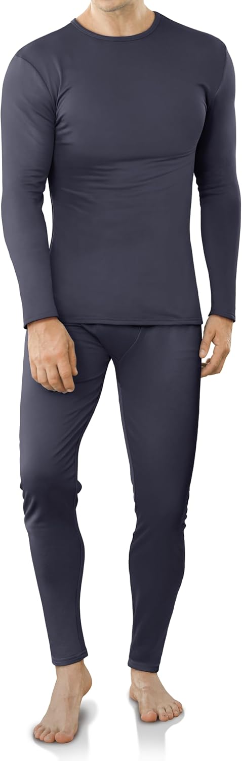 Thermal Underwear for Men Fleece Lined Long Johns for Mens Winter