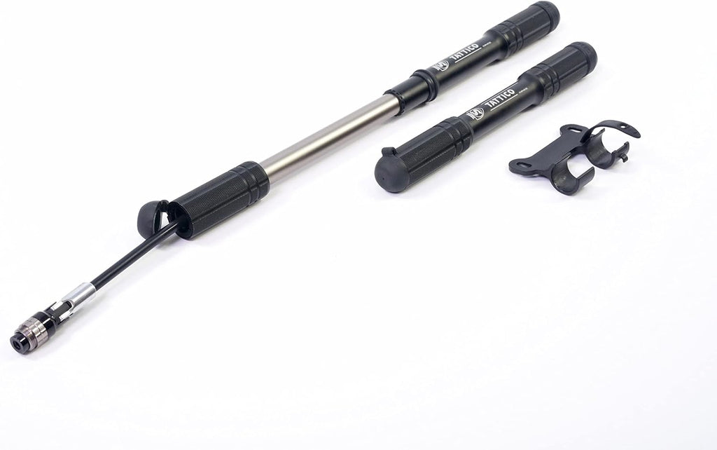 SILCA Mini Bike Pump – Frame Mount Bicycle Pump with Expandable Hose and Lever Lock – Lightweight and Mountable to Gravel, Mountain, and Road Bicycles
