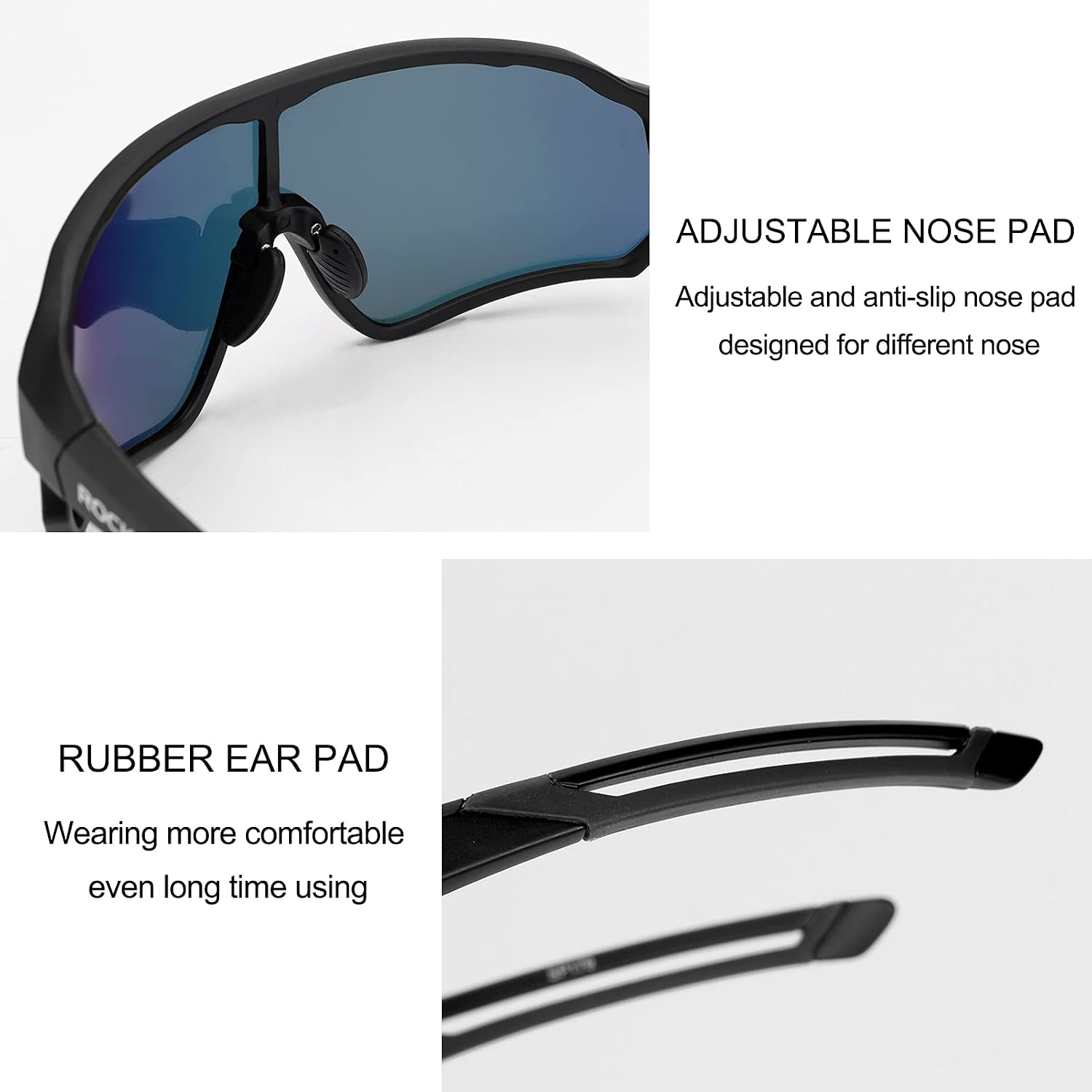 ROCKBROS Polarized Sports Sunglasses Anti-Glare HD Cycling Sun Glasses