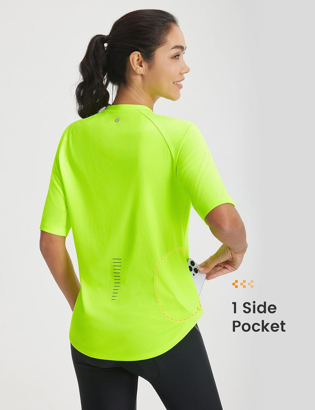 baleaf Women's Cycling Jersey Bike Shirts Half Sleeve Running