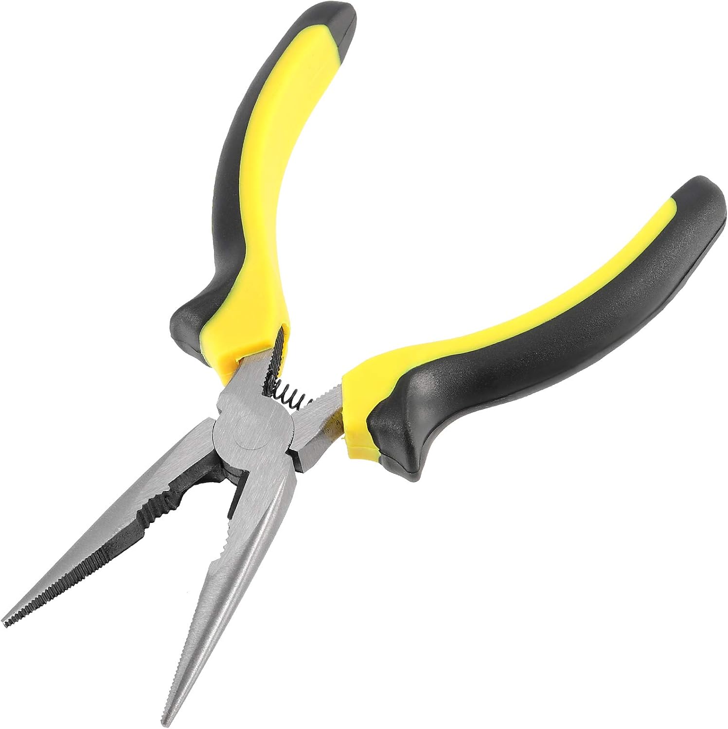 12 Pack 6 Inch Needle Nose Pliers with Wire Cutter and Spring, Non-Slip and Comfortable Handle Design for Bending Wire, Handcraft, Electronic Product Repair