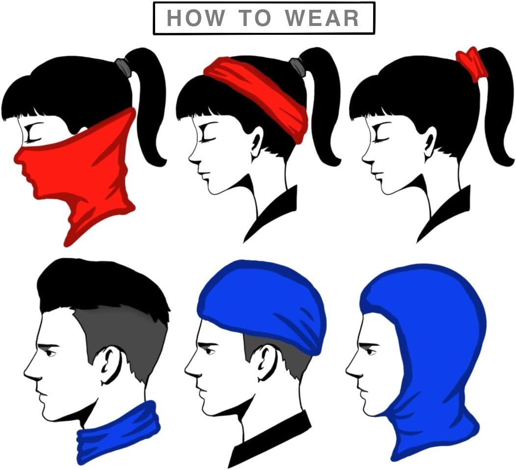 VCZUIUC Neck Gaiter Face Cover Mask Balaclava for Men and Women