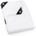 GUARD SHIELD Tarp White 6x6 Feet Multi Purpose Waterproof Poly Tarp Cover 5mil