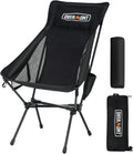 Overmont Portable High-Back Camping Chair - 440LBS Support Oversized Lightweight Folding Backpacking Chair for Adults - Compact with Detachable Pillow for Outdoor Travel Hiking Beach Fishing