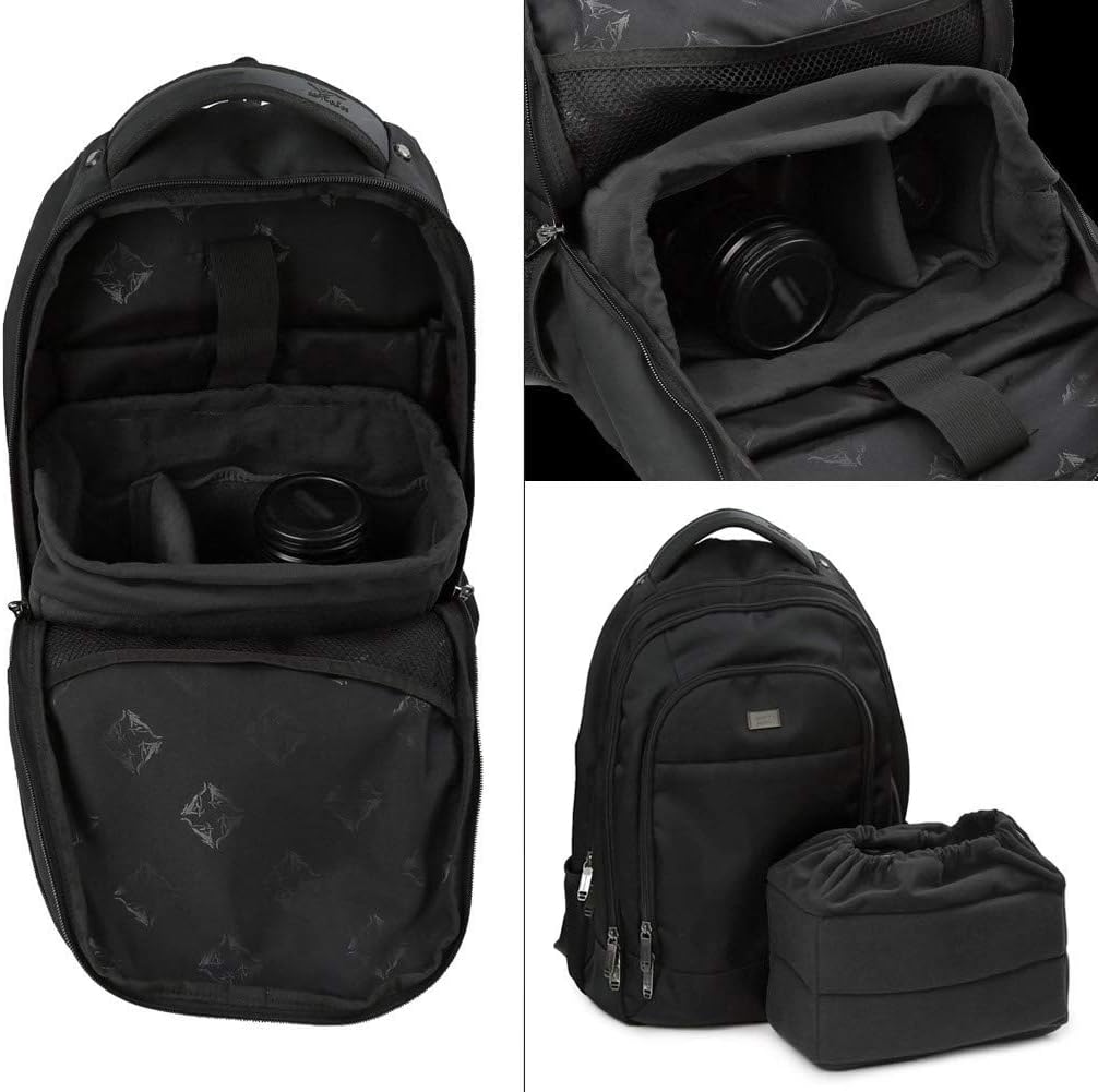 Koolertron Shockproof Camera Bag Insert with Adjustable Dividers