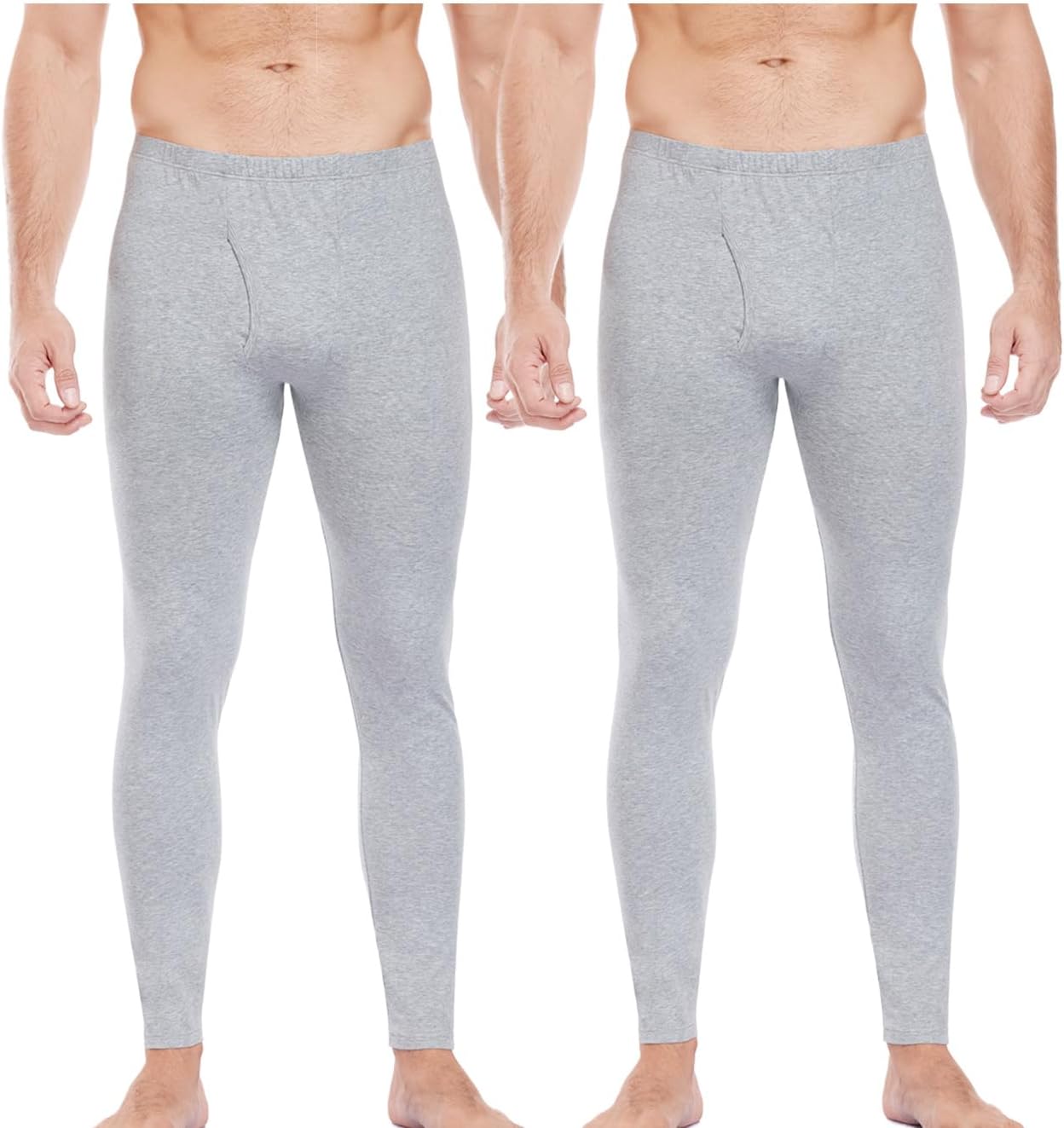 wirarpa Men's Cotton Long Johns Thermal Underwear Set Top and Bottom