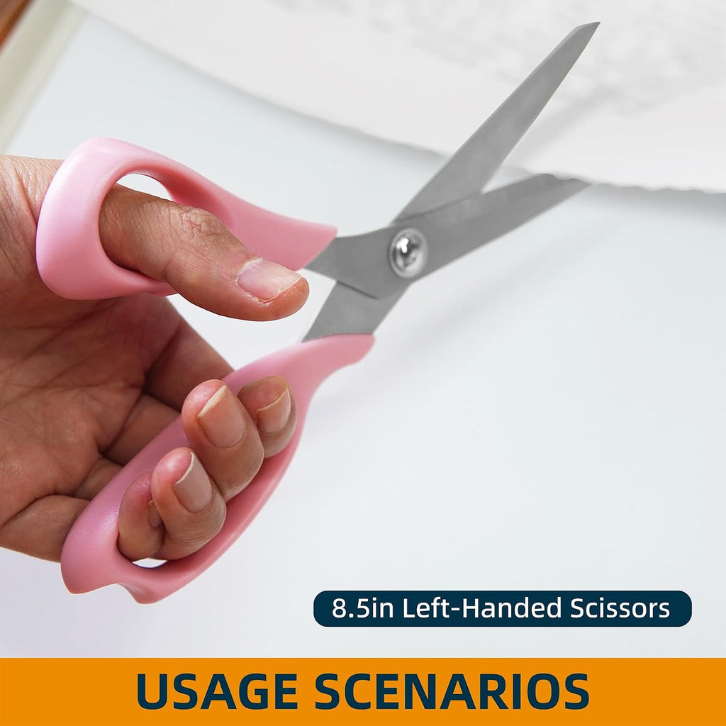 MANUFORE Left-Handed Fabric Sewing Scissors and Rotary Cutter with Blades
