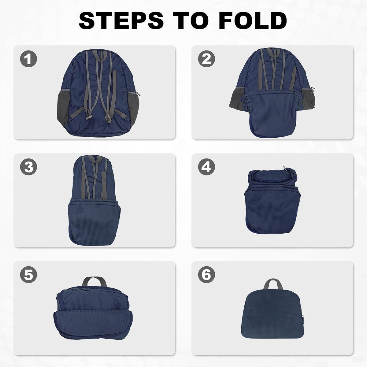 HOLYLUCK 20L lightweight packable Hiking Daypack Foldable Backpack for Men Women Small Travel Outdoor Foldable Shoulder Bag