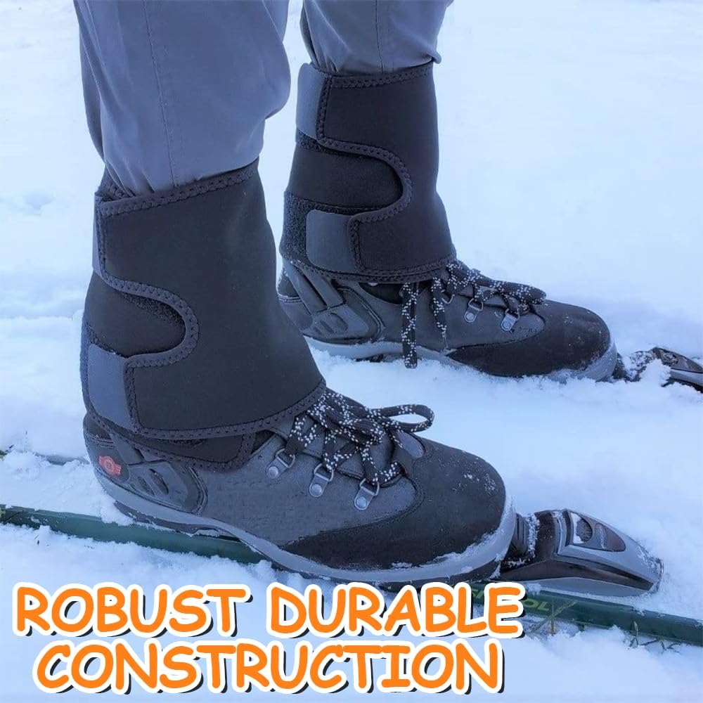 Adjustable Leg Gaiters, Waterproof Snow Boot Warmer Shoes Covers, Lightweight Comfortable Leg Protection for Outdoor Yard Work Hiking Mountain Climbing Hunting Skiing