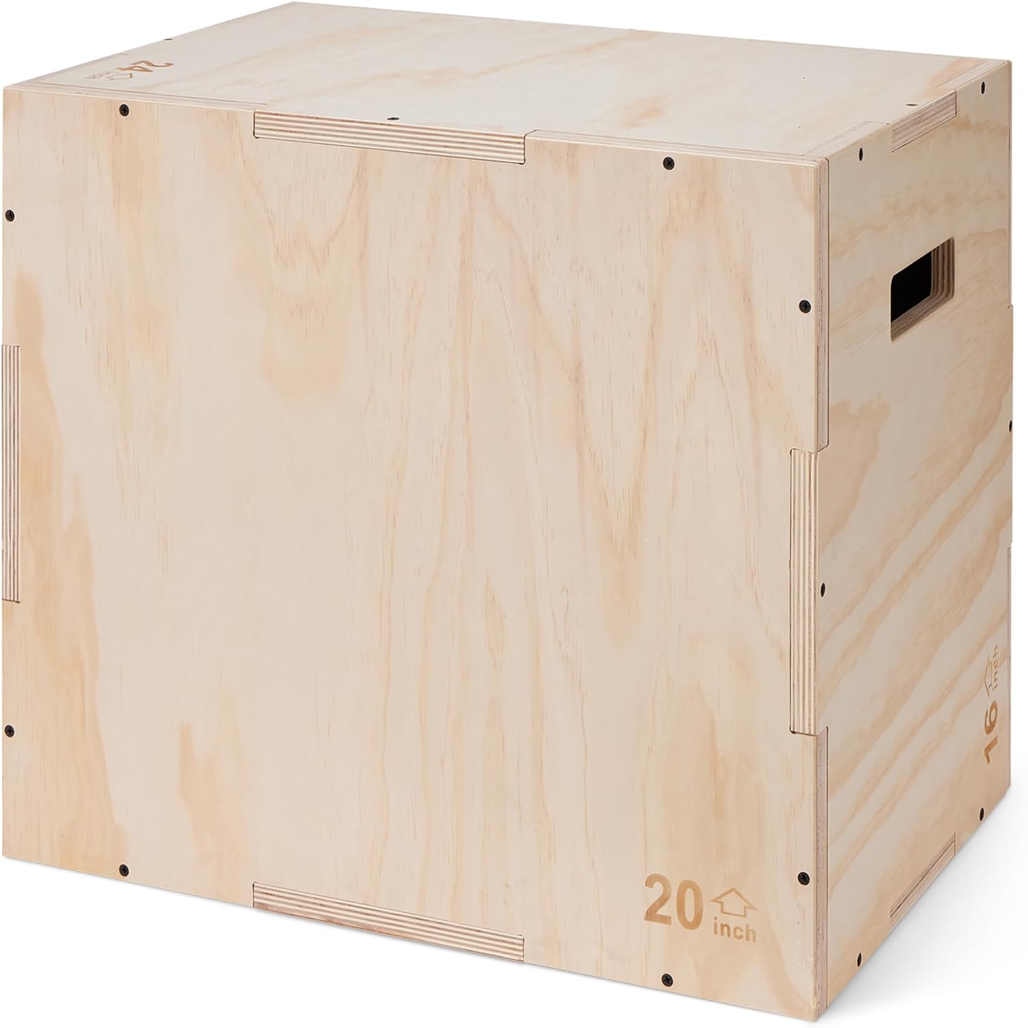 Amazon Basics Plyometric Jump Box, Plyo Box Jumps for Home Gym