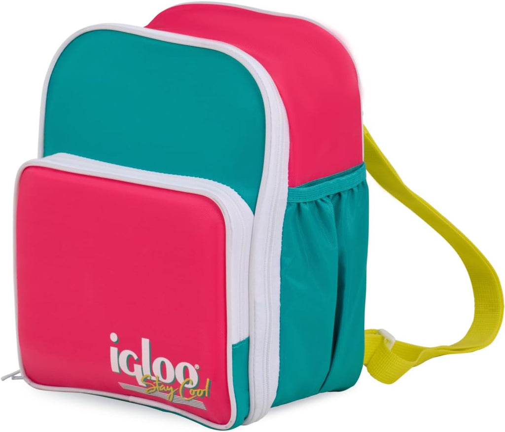 Igloo Retro 12-Can Mini Convertible Backpack Cooler, Jade