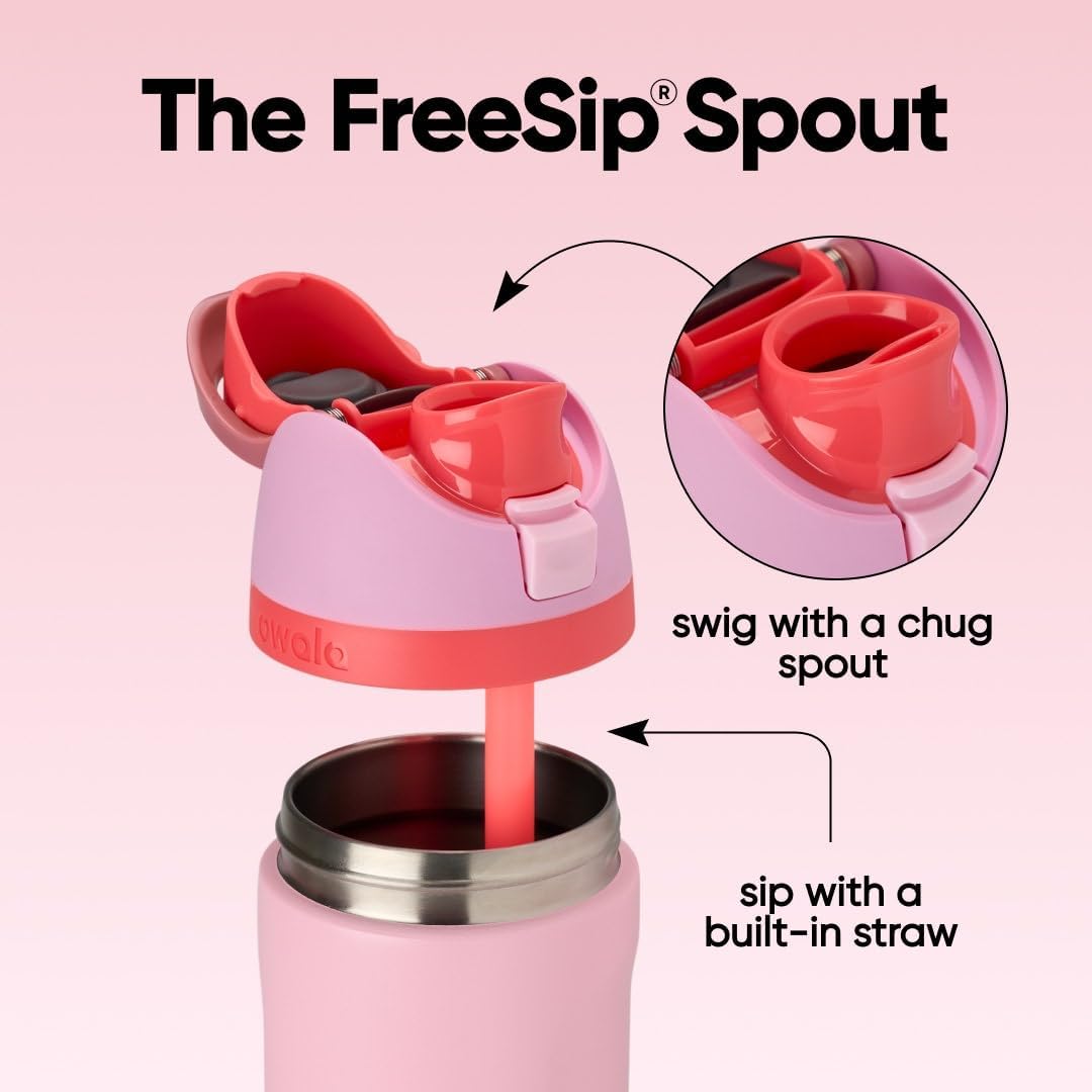 Owala FreeSip Stainless Steel Water Bottle 32 oz Angel Food Cake