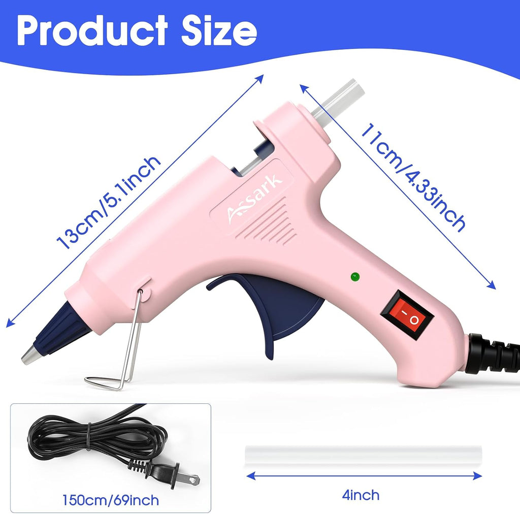 Assark 30W Mini Hot Glue Gun Kit with 30 Glue Sticks