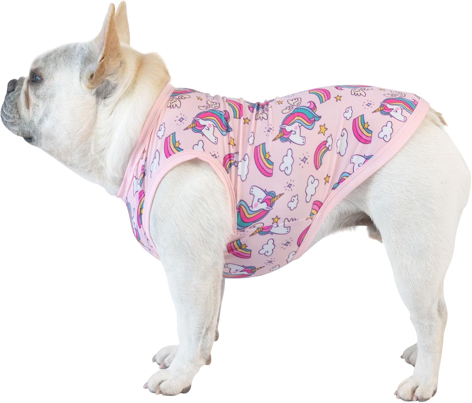 CuteBone Dog Shirts 2-Pack Soft Pet Clothes Breathable Summer Vest for Small Puppy and Stretchy Cat Apparel