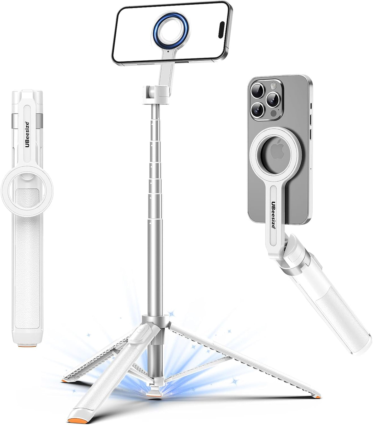 UBeesize 70" Auto-Open MagSafe Selfie Stick Phone Tripod for iPhone&Android