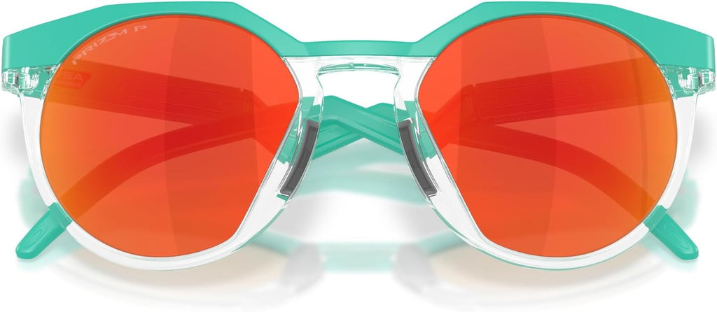 Oakley Sunglasses for Men - OO9242 HSTN High-Bridge, Round Sunglasses PRIZM Lenses