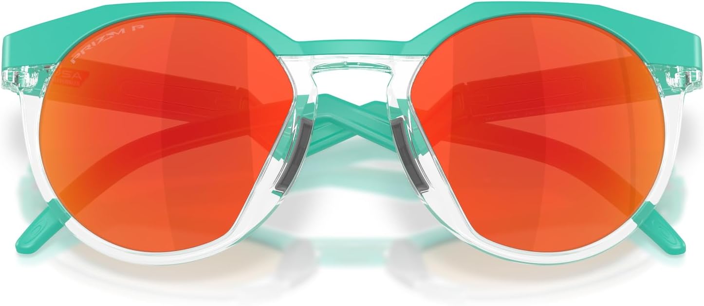 Oakley Sunglasses for Men - OO9242 HSTN High-Bridge, Round Sunglasses PRIZM Lenses