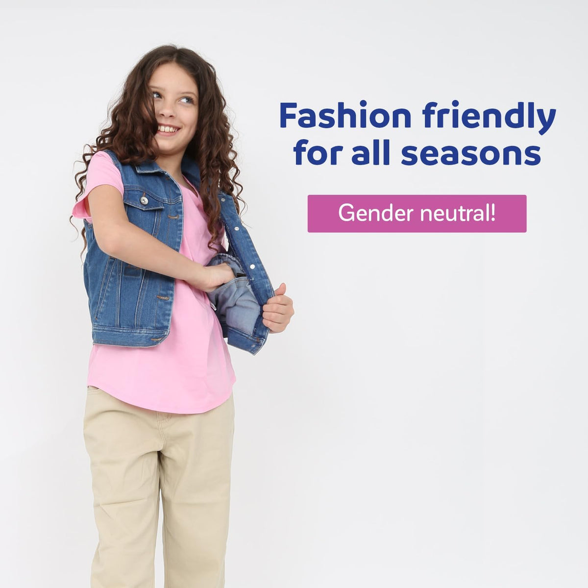 Fun and Function – Denim Weighted Vest for Kids – Sensory Weighted Vest Provides Soothing Weight for Kids with Sensory Issues - Small