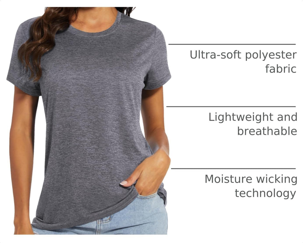 MAGCOMSEN Women's Workout Tops Quick Dry Athletic Moisture Wicking Shirts