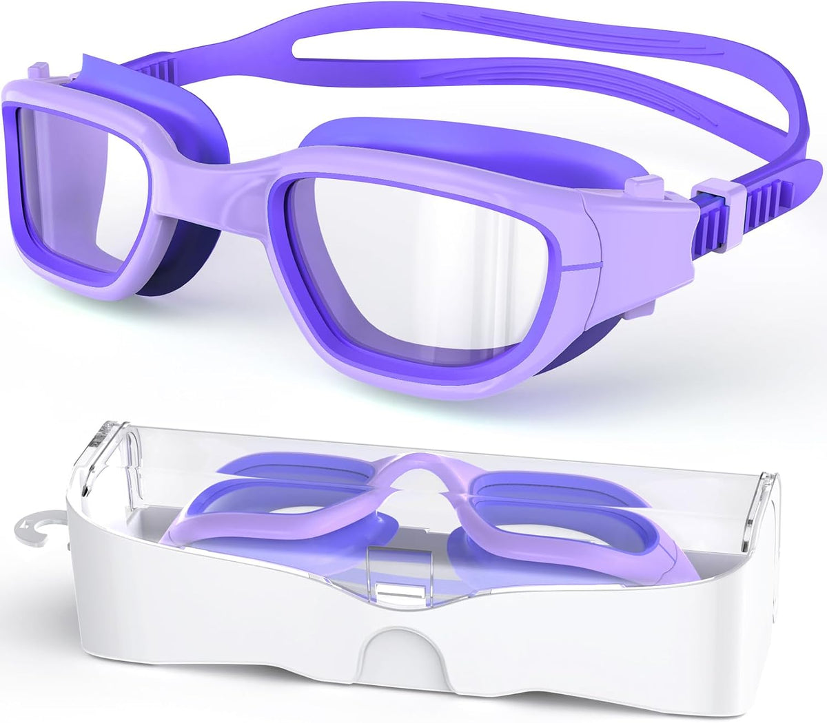 Kids Swim Goggles for 6-14, Anti-Fog & UV Protection