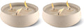 TIKI Citronella Concrete Candle 2 Pack Outdoor Tabletop Décor