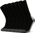 Ortis Cotton Cushion Crew Athletic Socks for Men Work Boot Sports Exercise