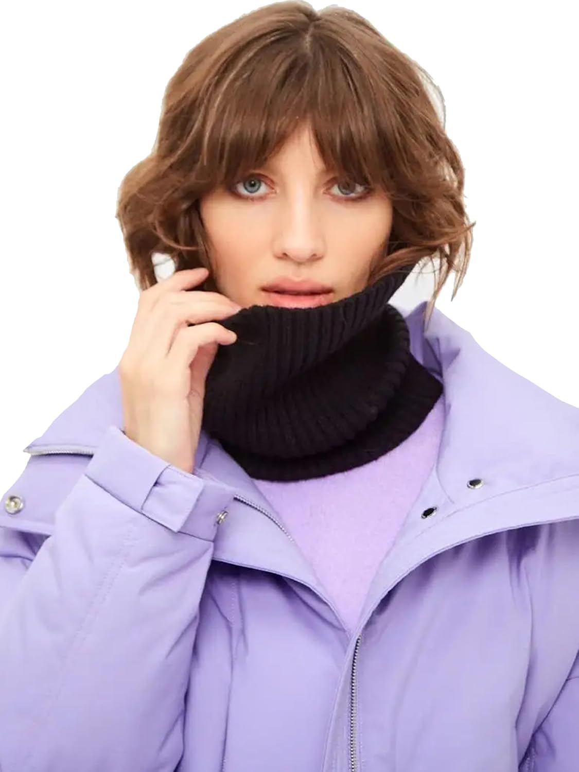 Winter Neck Warmer Scarf Neck Gaiter for Men Women, Windproof Neck Warmer Ski, Tube Circle Neck Scarves