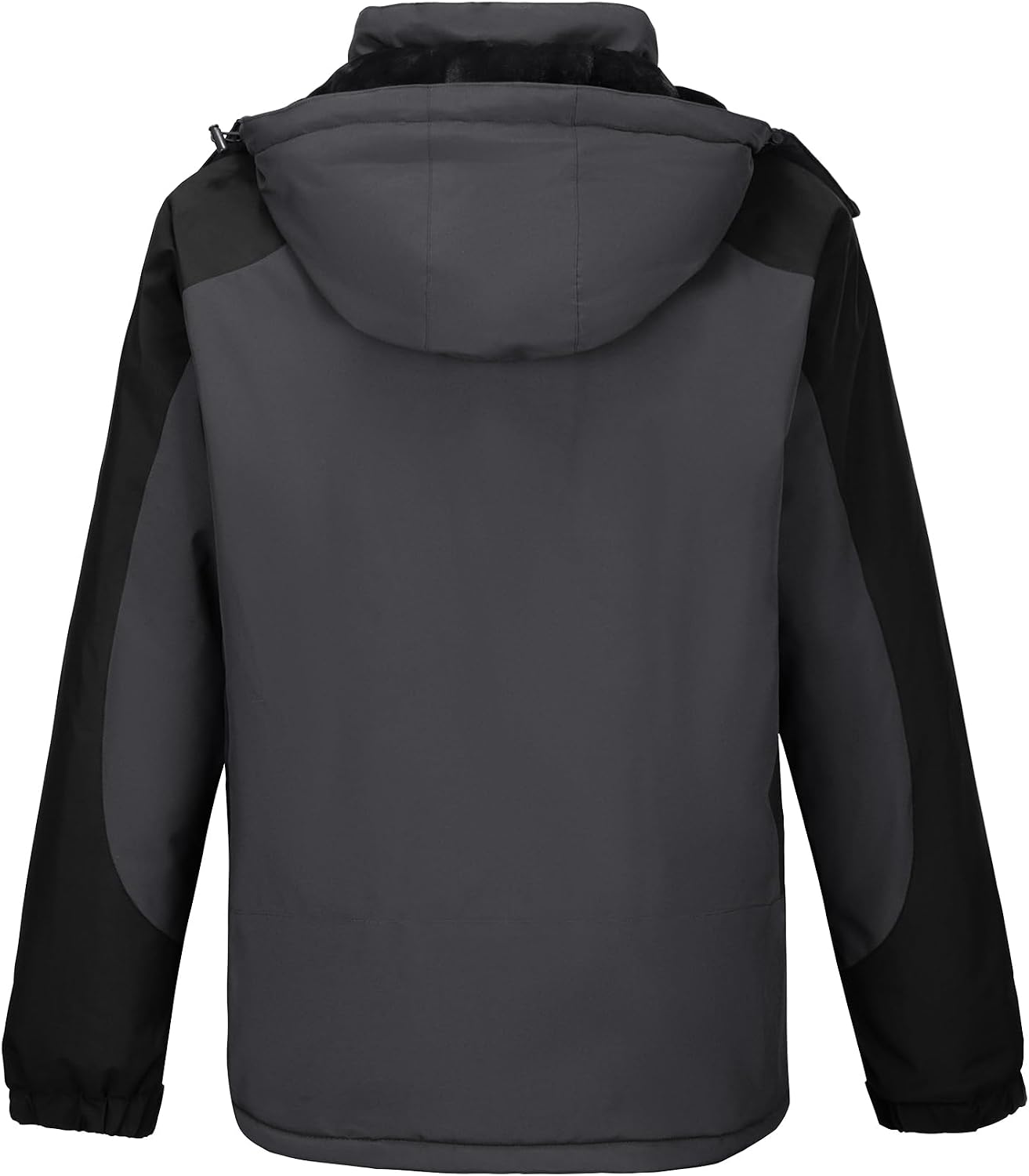 CAMELSPORTS Mens Winter Jacket Waterproof Warm Snow Ski Jackets Faux Fur Fleece Rain Coats with Removable Hood