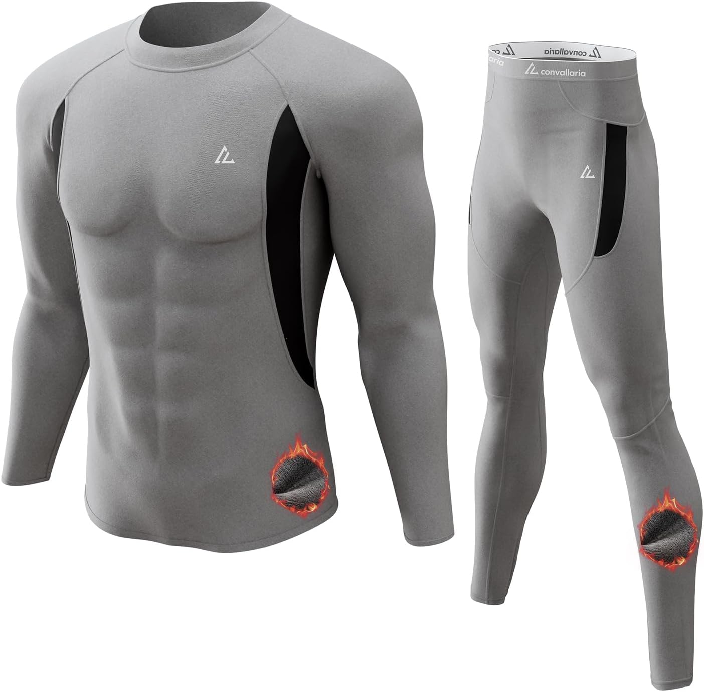 Mens Thermal Underwear Long Johns Set Cold Weather Hunting Base Layer