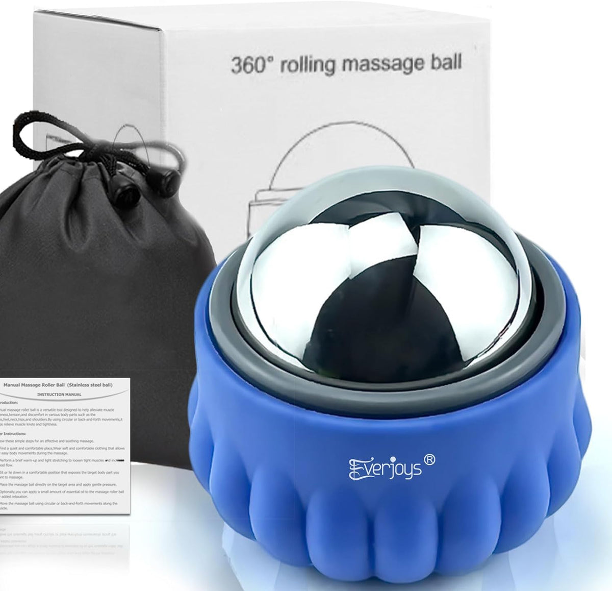 Massage Ice Roller Ball Cold & Heat Therapy Tissue Relief Muscle Recovery